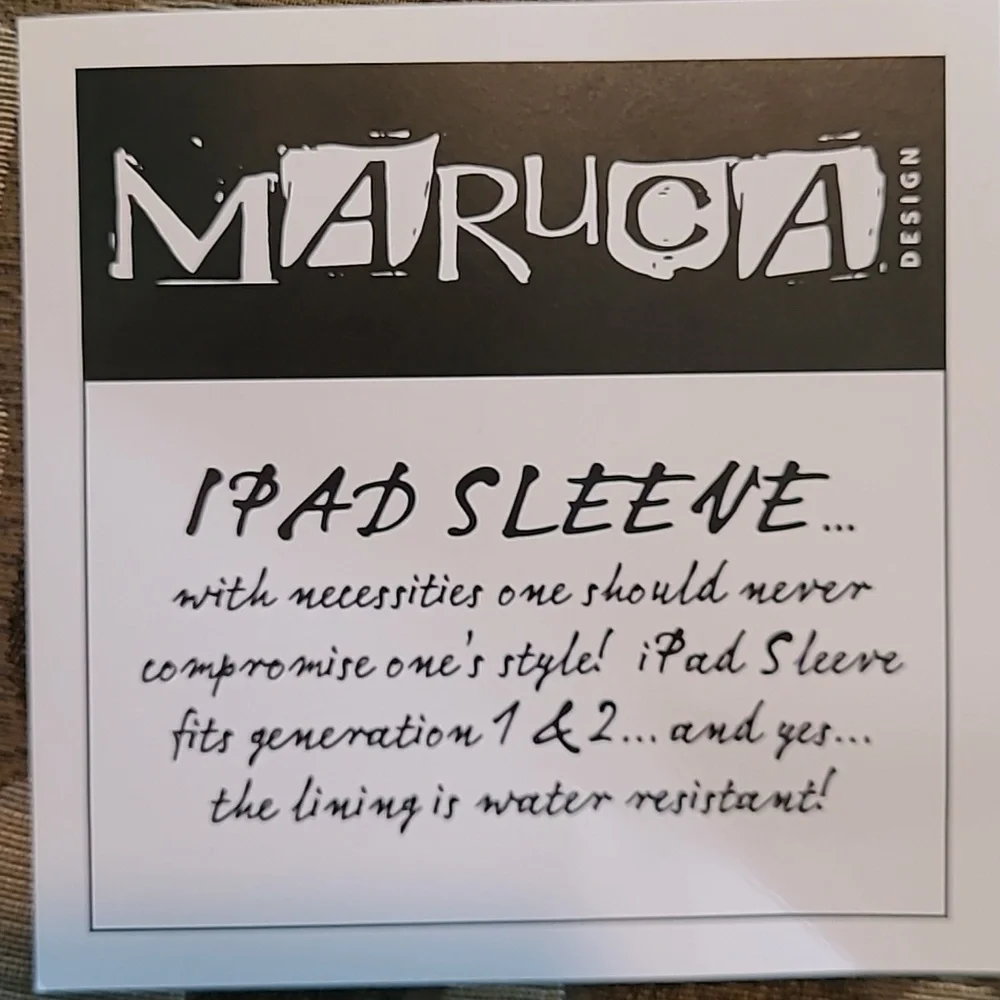 Maruca Green and Gray iPad Sleeve